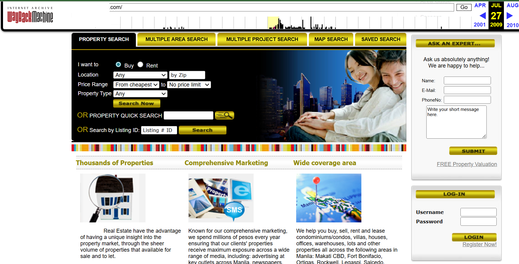 Real Estate Makati Website Client